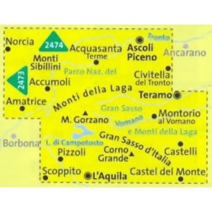 212-2476-2 Kompass – Carta 2476 – Parco Nazionale Del Gran Sasso E Monti Della Laga