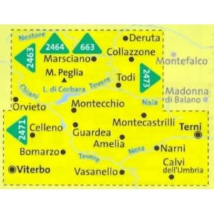 212-2472 Kompass – 2472 Marsciano, Todi, Terni, Orvieto, Amelia, Narni – Carta Escursionistica 2/2