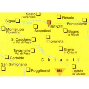 212-660 Kompass – 660 Firenze, Chianti – Carta Escursionistica 2/2