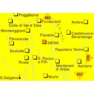 212-661 Kompass – 661 Siena, Chianti, Colline Senesi – Carta Escursionistica 2/2