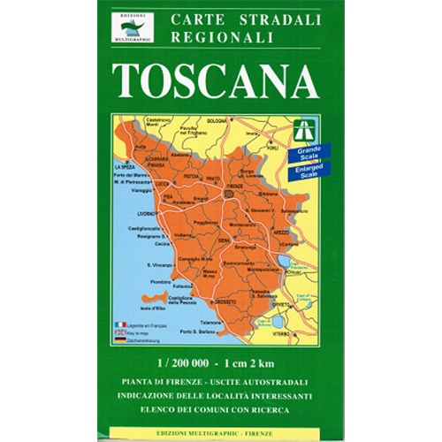 9771122194595 409 Edizioni Multigraphic Toscana Cartina Stradale