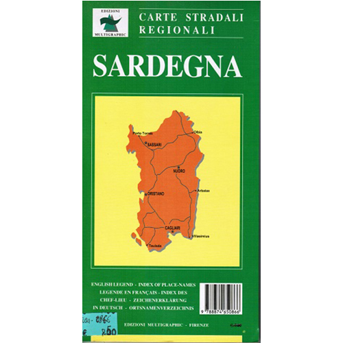 9788874650866 413 Edizioni Multigraphic Sardegna Cartina Stradale