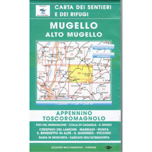 204-1344 Edizioni Multigraphic – Mugello, Alto Mugello – Carta Escursionistica