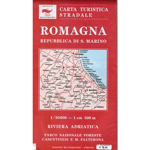 9771122194465 704 Edizioni Multigraphic Romagna, Repubblica Di S. Marino Cartina Stradale