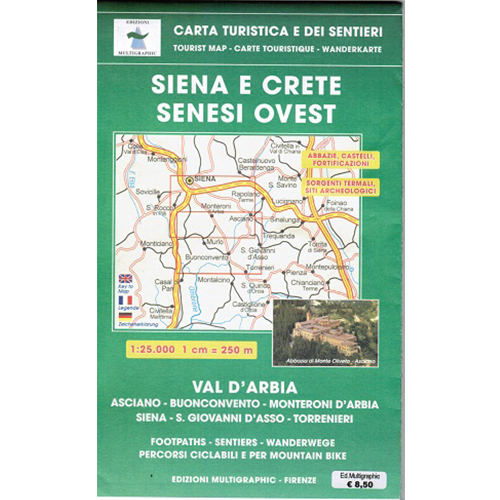 9771122194632 517 Edizioni Multigraphic Siena E Creti Senesi Ovest Carta Escursionistica
