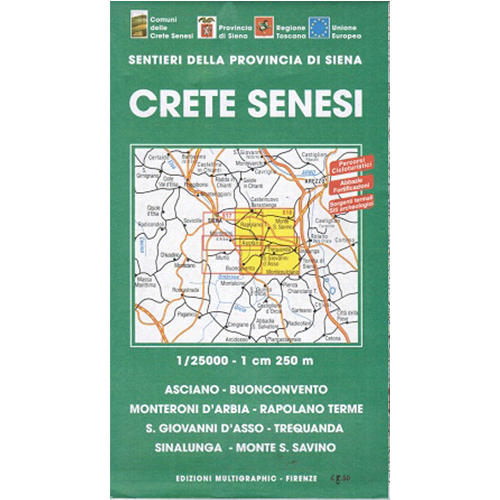 9771122194649 518 Edizioni Multigraphic Crete Senesi EST E LA VAL D’ORCIA Carta Escursionistica