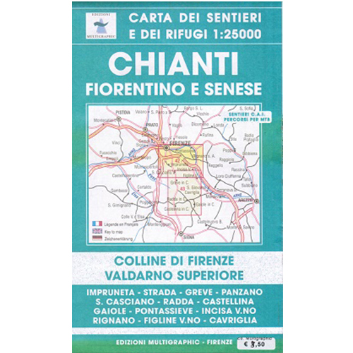 9788874651009 42 Edizioni Multigraphic Chianti Fiorentino E Senese Carta Escursionistica
