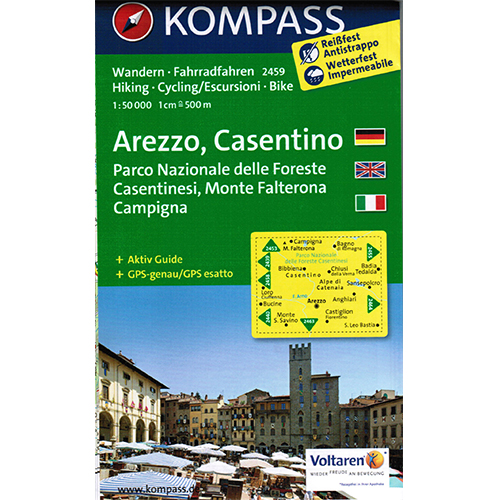 212-2459-1 Kompass – Carta 2459 – Arezzo, Casentino
