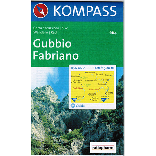 212-664 Kompass – Carta 664 – Gubbio, Fabriano